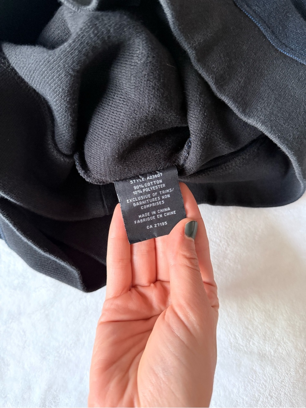 Men's Black Zip-Up Sweater Jacket - Picture 8 of 9